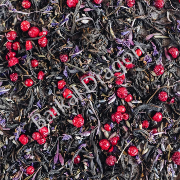 Иван чай байкальский с соцветиями, лавандой и брусникой			